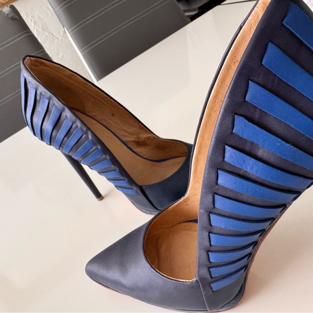 Elegant Blue Stiletto Heels